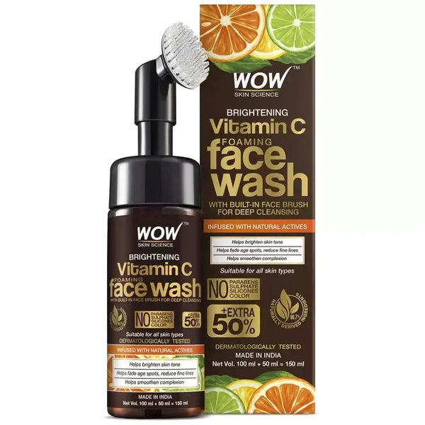 WOW VITAMIN C FOAMING F/WASH 150ML