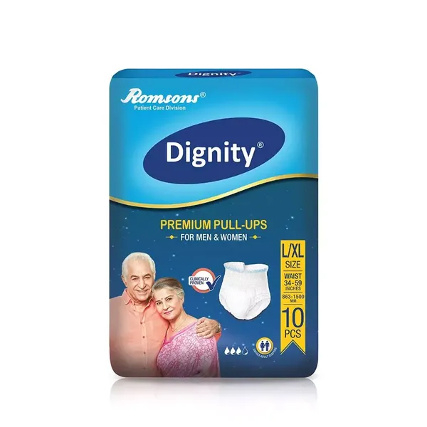 DIGNITY PREMIUM ADULT PULLUPS L-XL 10PC