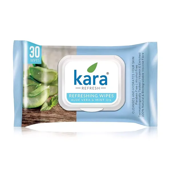 KARA F/WIPES MINT/ALOE CLEAN/HYDRAT 25PC