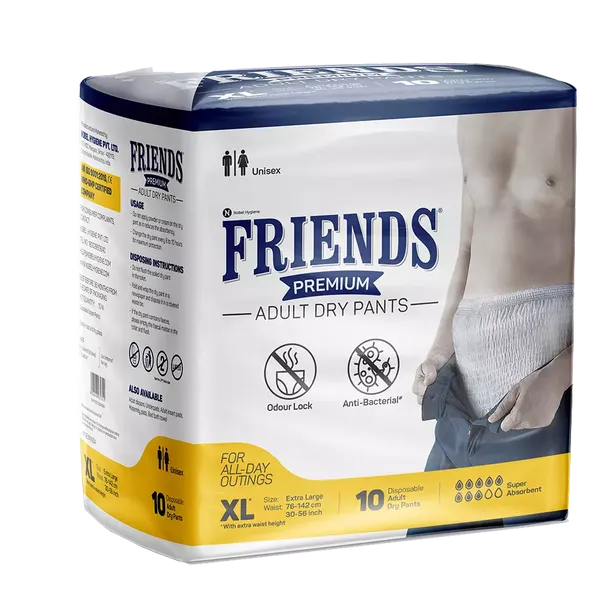 FRIENDS DIAP ADULT PULLUPS XL 10PC