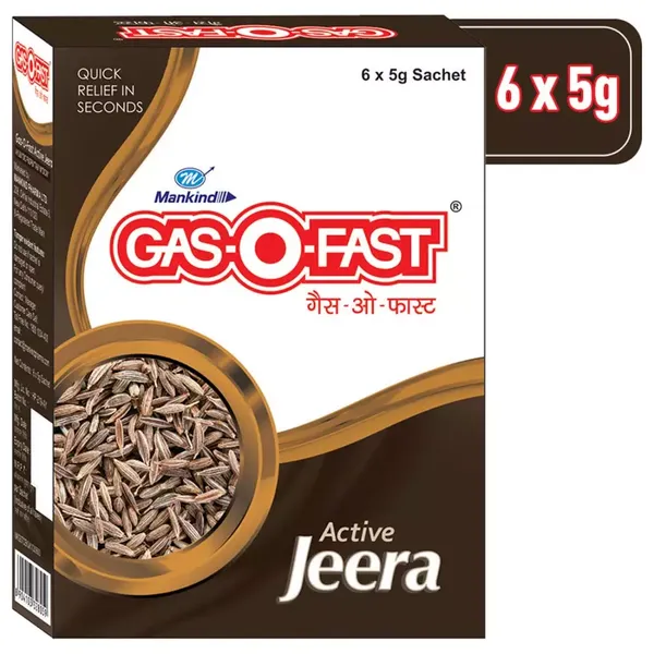 GAS-O-FAST ACTIVE JEERA 6X5GM