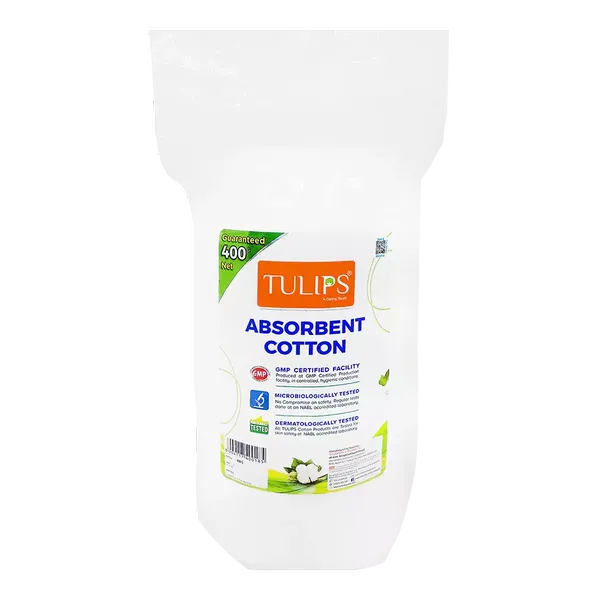 TULIPS ABSORBENT COTTON 400GM