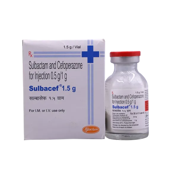 SULBACEF 1.5GM INJ VIAL