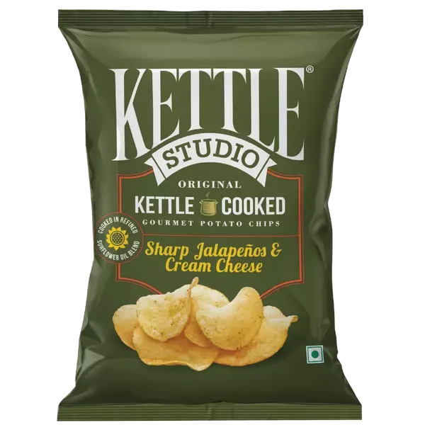 KETTLE CHIPS SHARP JALAPENO/CHEESE 125GM