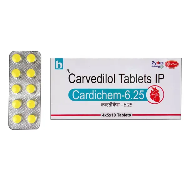 CARDICHEM 6.25MG 10TAB