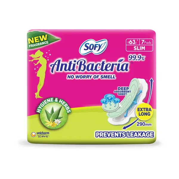 SOFY SA/PADS ANTI BACTERIA XL 7PC