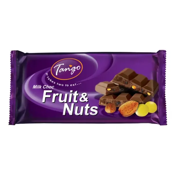 TANGO MILK CHOC FRUIT&NUTS 140GM