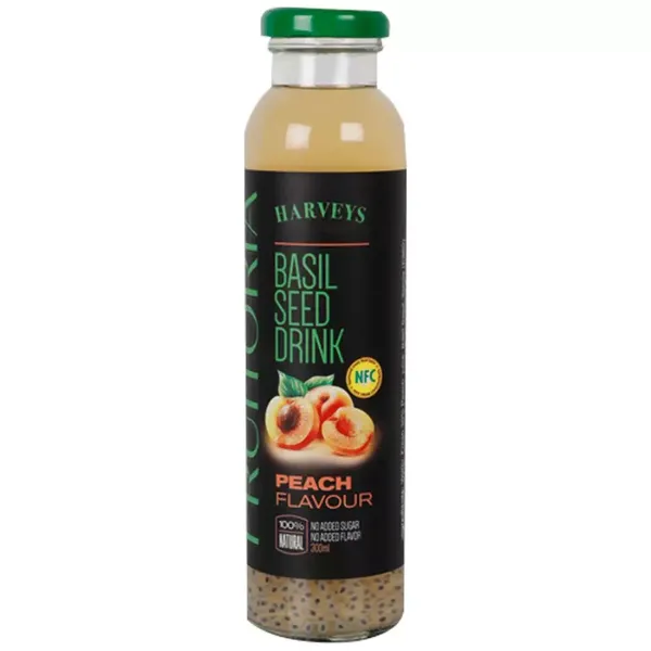 FRUITORIA BASIL SEED DRINK PEACH 300ML