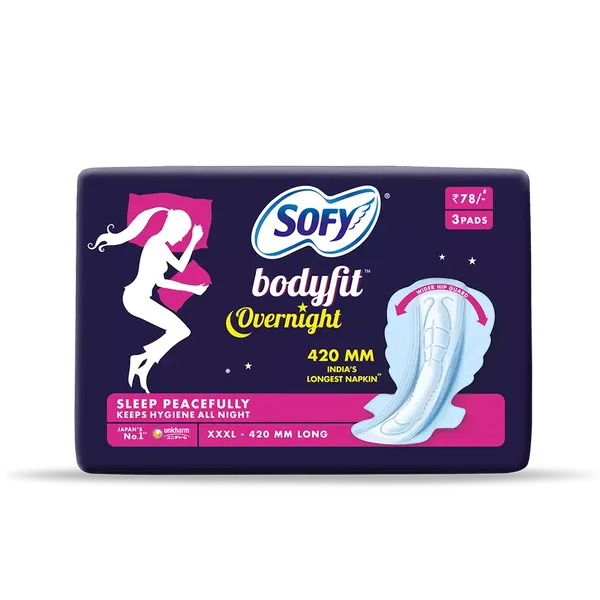 SOFY SA/PADS BODYFIT OVERNIGHT XXXL 3PC