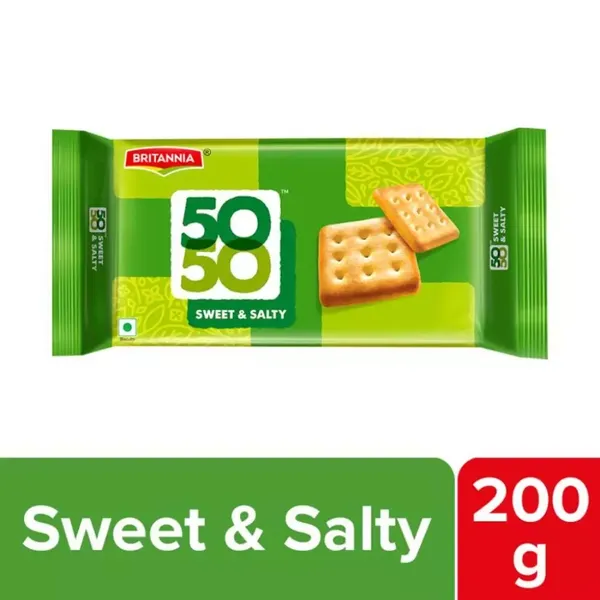 BRIT BISC 50-50 SWEET SALTY 200GM