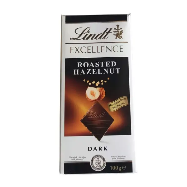 LINDT CHOC EXCE ROST HAZELNUT DARK 100GM