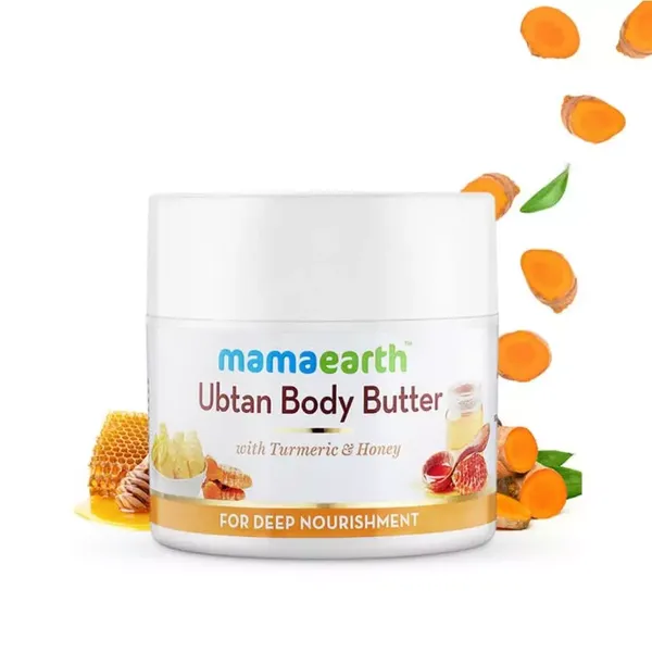 MAMAEARTH B/BUTTER UBTAN TURMERIC AND HONEY 200GM