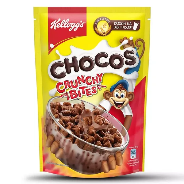 KELL CORNFLAKE CHOCO CRUNCHY BITES 375GM