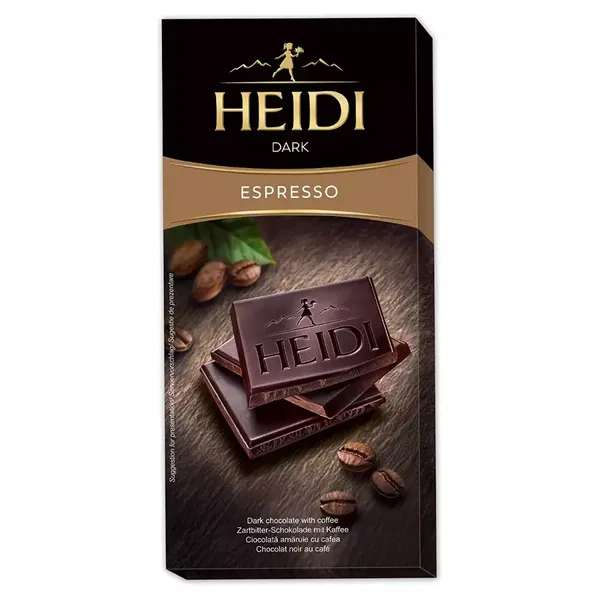 HEIDI CHOC DARK WITH ESPRESSO 80G