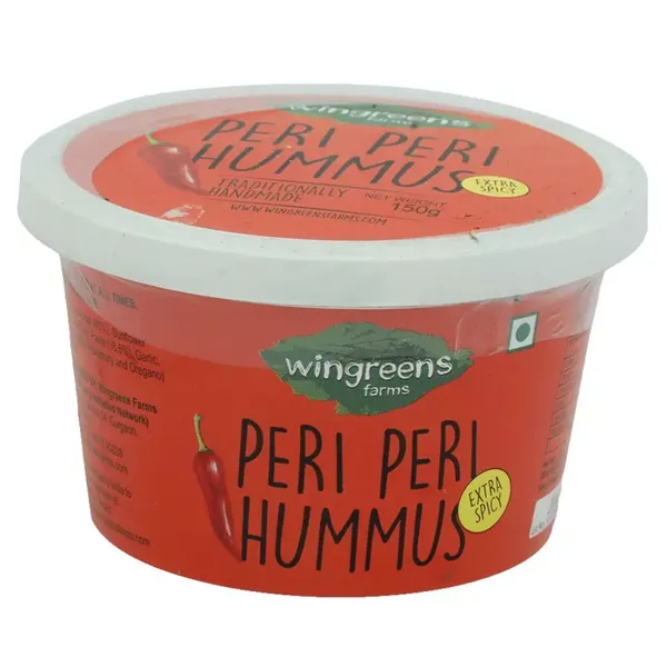 WINGREENS DIP PERI PERI HUMMUS 150GM