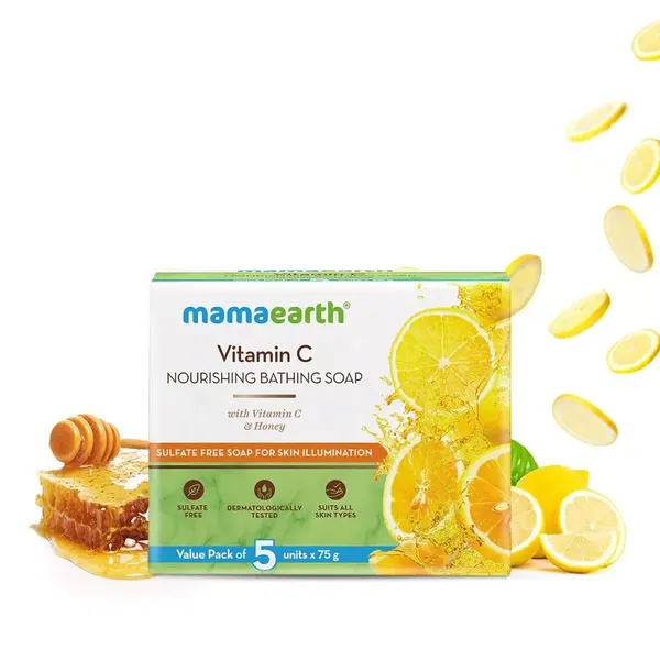 MAMAEARTH VITAMIN C BATHING SOAP 75GM