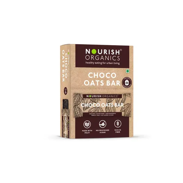 NOURISH ORGANIC BAR HOCO OATS 6X30GM