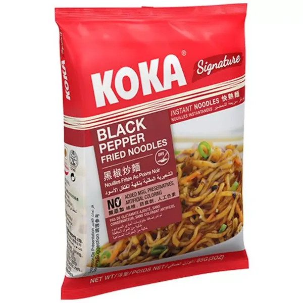 KOKA NOODLE BLACK PEPPER FRIED 85GM