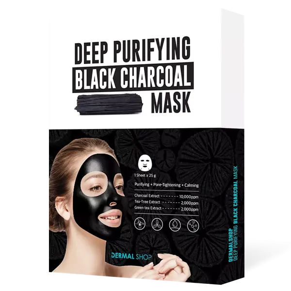 DERMAL F/MASK DEEP PURIFYING BLACK CHARCOAL 1PC