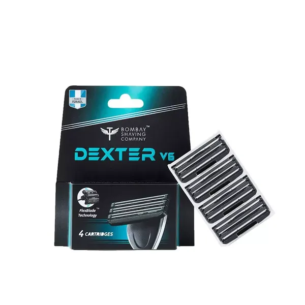 BOMBAY SHAVING SH/BLADE DEXTER V6 4PC