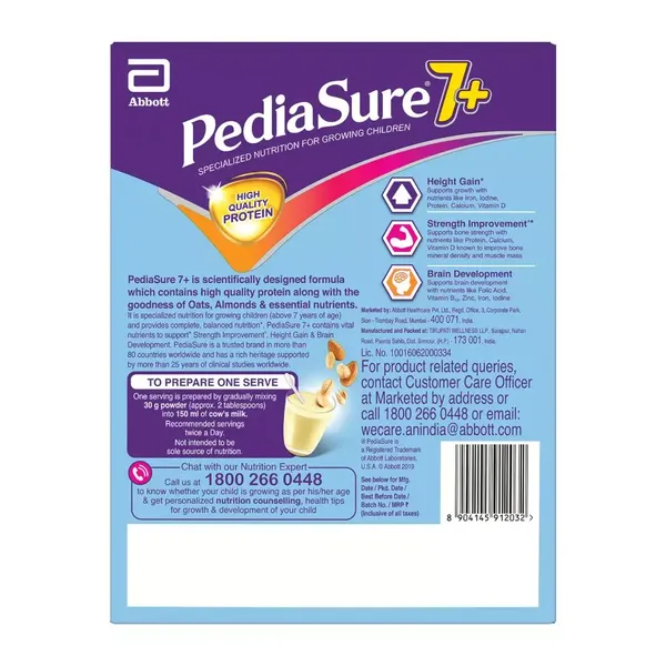 PEDIASURE 7 PLUS VANI POWD 200GM