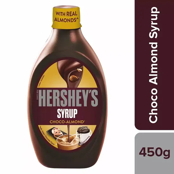 HERSHEY SYRUP CHOC ALMOND BOTTLE 450GM