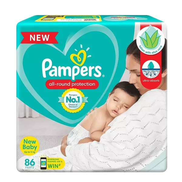 PAMP DIAP NEW BABY PANTS XS 86PC