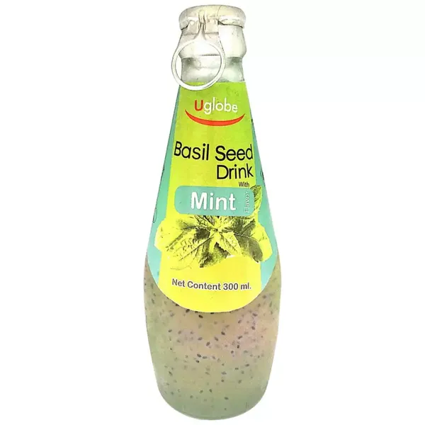 U GLOBE BASIL SEED DRINK MINT 300ML