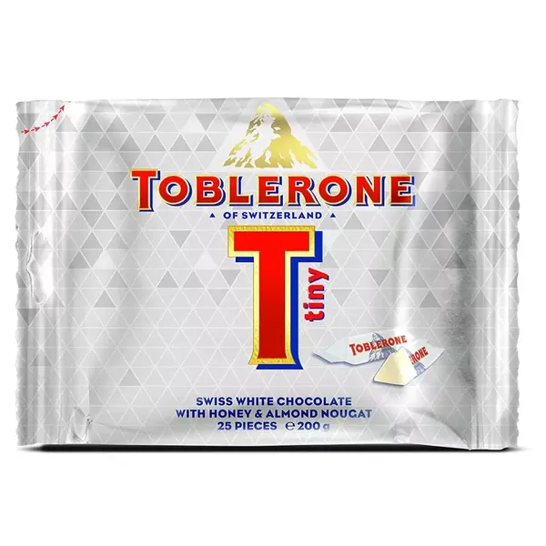 TOBLERONE CHOC TINY WHITE 200GM