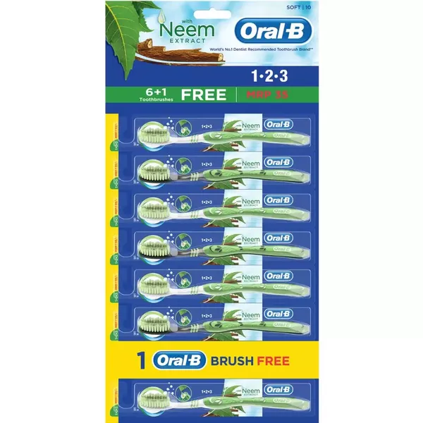 ORAL B T/BRUSH 123 NEEM EXTRACT S 1PC