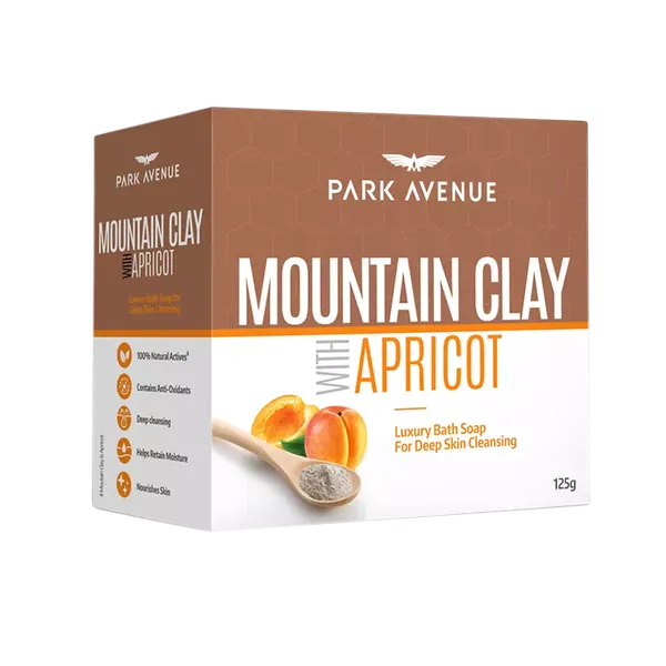 PARK SOAP MOUNTAIN CLAY/APRICOT 125GM