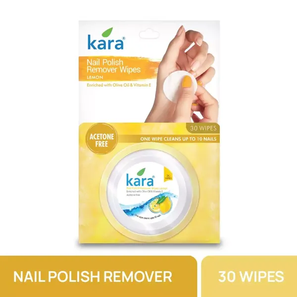 KARA NAIL WIPES POLISH REMOVER LEMO 30PC