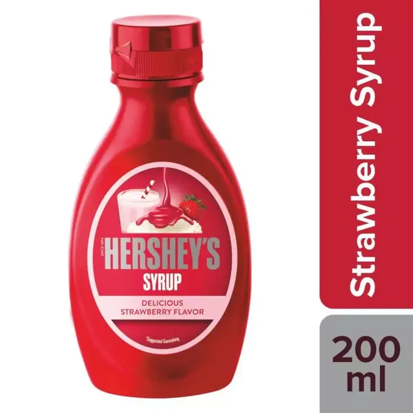 HERSHEYS SYP STRAWBERRY 200GM