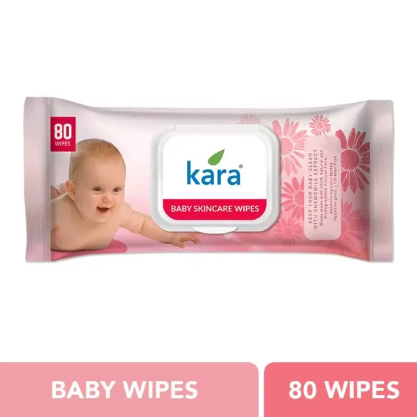 KARA BABY WIPES CLEANSING LID PP 80PC