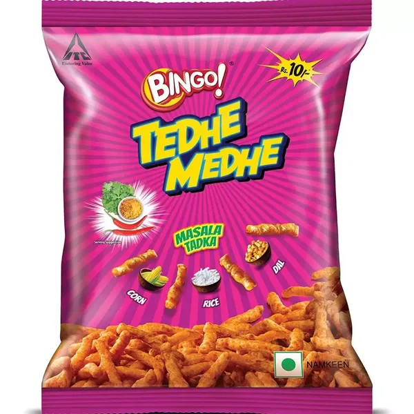 BINGO CHIPS TEDHE MEDHE 50GM