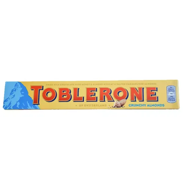 TOBLERONE CHOC CRUNCHY ALMONDS 100GM