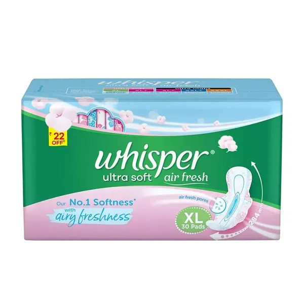 WHISPER SA/PAD ULTRA SOFT WINGS XL 30PC