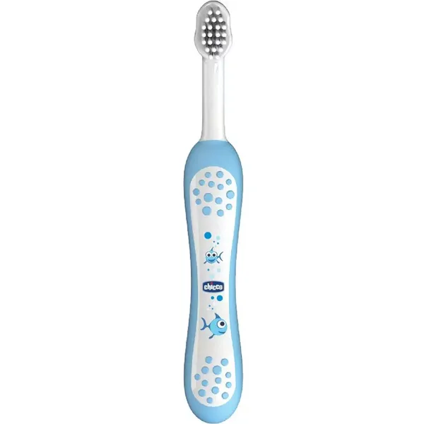 CHICCO T/BRUSH 6M+ LIGHT BLUE 1PC