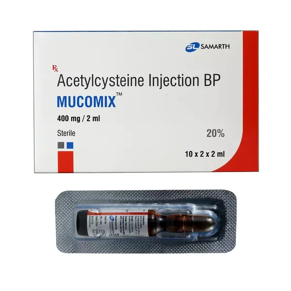 MUCOMIX 400MG INJ 2ML AMP