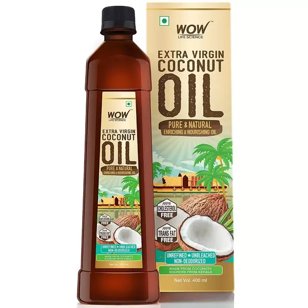 WOW  EXTRA VIRGIN COCONUT OIL 400ML