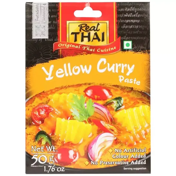 REAL THAI YELLOW CURRY PASTE 50GM