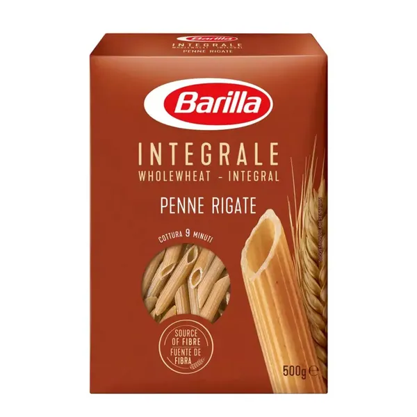 BARILLA INTEGRALE WHOLE WHEAT PENNE RIGATE 500G