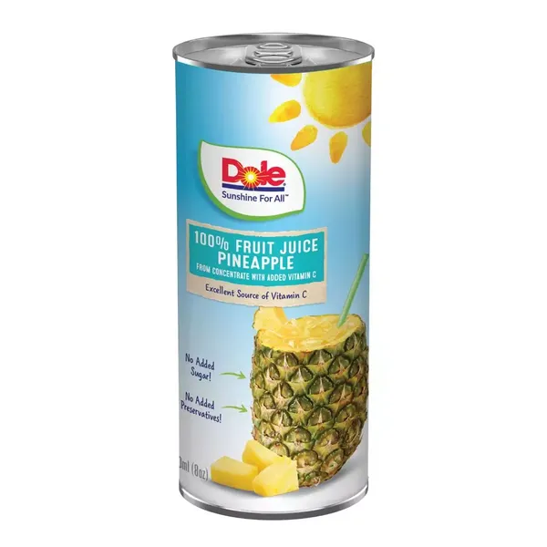 DOLE 100% PINEAPPLE JUICE 240ML 