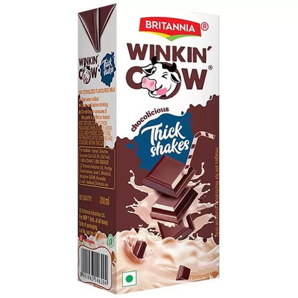 BRIT WINKIN COW MILK CHOCO 180ML