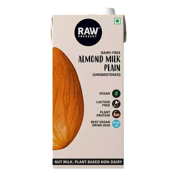 RAW PRESSERY ALMOND MILK UNSWTND 1LTR