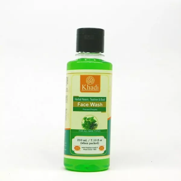 KHADI F/WASH NEEM  TEA TREE & BASIL 210ML