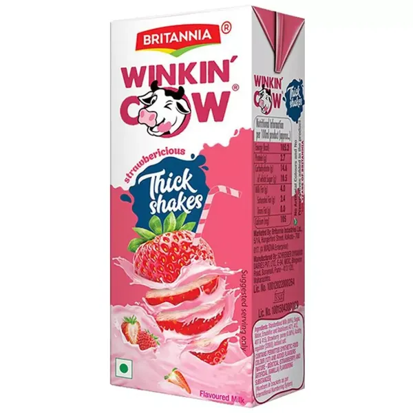 BRIT WINKIN COW MILK STRAW 180ML