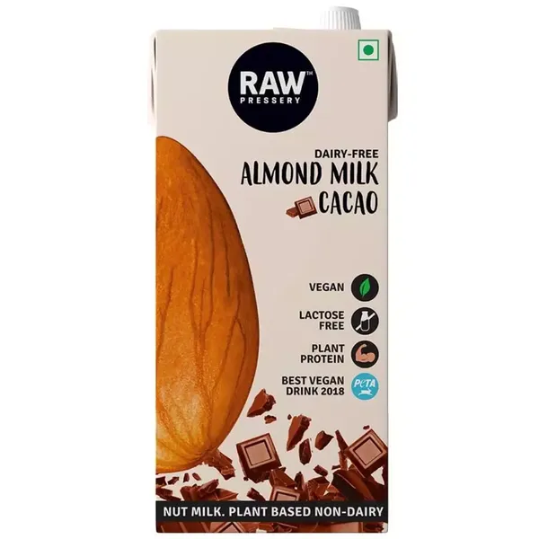 RAW PRESSERY ALMOND MILK CACAO 1LTR