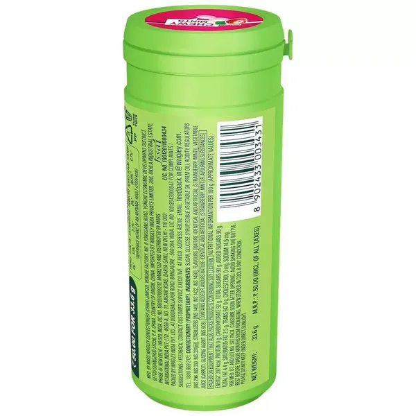 WRIGLEYS DOUBLEMINT CHEWYMINT STRAW 32.55GM