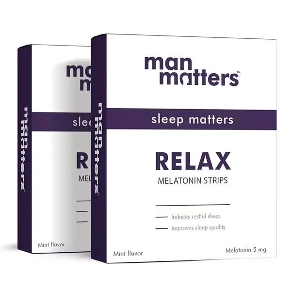 MAN MATTERS RELAX MELATONIN STRIPS 30PC 25GM